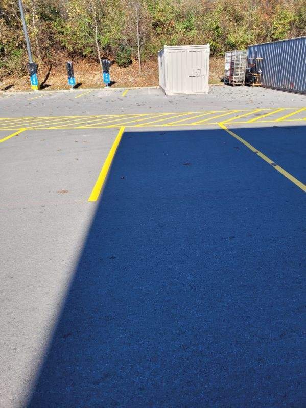 Pavement markings example